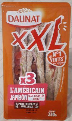 XXL X3 L'amricain, Jambon Uf Crudits Mayo