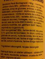 Pav Montagnard Jambon, Raclette Ingredients
