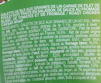 Wrap Poulet Rti Duo De Tomates Sauce Caesar Ingredients