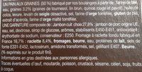 Pav Le Montagnard - Jambon, Raclette, Pain Aux Graines Ingredients