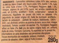 Toupies Poulet Pesto Ingredients