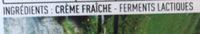 Creme Fraiche De Montagne Ingredients