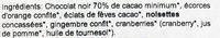Bouquet De Chocolat Noir Ingredients