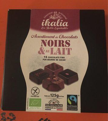 Assortiment De Chocolats Noirs Et Au Lait