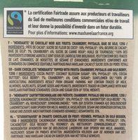 Mendiants Noir Superfruit (125 GR) Ingredients