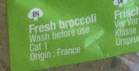Le Brocoli Ingredients