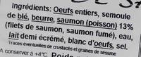 Quenelles Lyonnaises De Saumon Ingredients