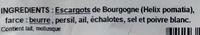 3 Douzaines Escargots Trs Gros Ingredients