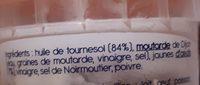 Mayonnaise Authentique Ingredients