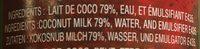 Lait De Coco Ingredients