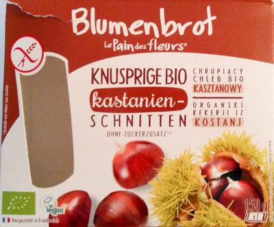 Knusprige Bio Kastanien-Schnitten