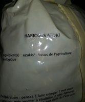 Haricots Azuki Ingredients