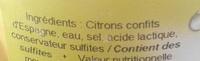Citron Confit Ingredients