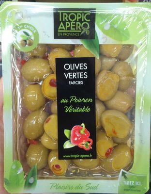 Olives Vertes Farcies Au Poivron Vritable