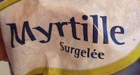 Myrtille Surgele Ingredients