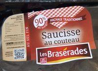 Les Brasrades Saucisse Au Couteau Au Sel Fin La Barquette De 900 G Report Card
