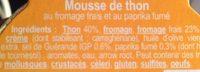Mousse De Thon Ingredients