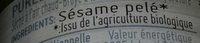 Pure De Ssame Blanc Tahin Ingredients