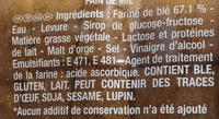 Le Pain De Mie Ingredients