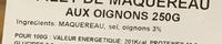 Filet De Maquereau Aux Oignons Ingredients