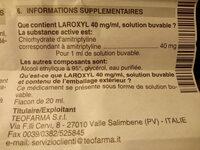 Laroxyl (Amitriptyline) Ingredients