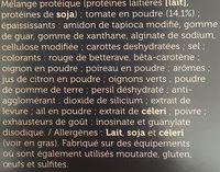 Protifast Veloute Tomates Ingredients