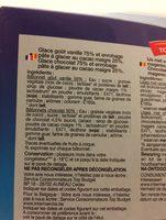 Btonnets Got Vanille Et Chocolat Et Enrobage Pte  Glacer Au Cacao, 16 X 55ml, Ingredients