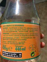 Sauce Bolognaise Ingredients