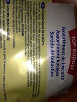 Assortiment De Biscuits, Le Paquet, Ingredients