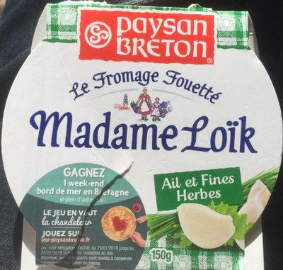 Le Fromage Fouett Madame Lok, Ail & Fines Herbes (23 % MG)
