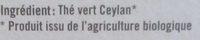 Th Vert Ceylan Ingredients