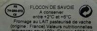 Flocons De Savoie Ingredients