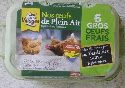 Gros Oeufs De Poules Leves En Plein Air