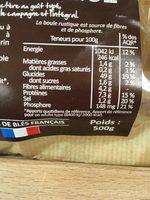 Boule Rustique Ingredients