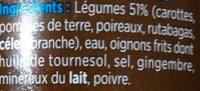 Le Velout 5 Lgumes Ingredients