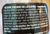 Gazpacho L'original Ingredients