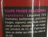 Gazpacho Rubis Ingredients