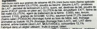 12 Mini Black Burgers Au Saumon Ingredients