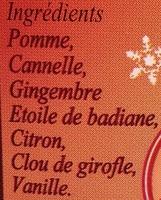 Jus De Pomme Aux Pices Ingredients