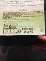 Pizza La Bio De Manosque Ingredients