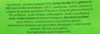 Ma Tarte &quot;Al' Coloche&quot; Aux Pommes Ingredients