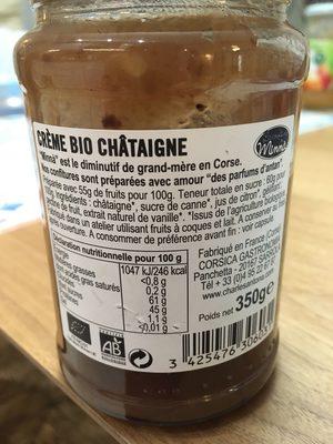 Crme Bio De Corse Chtaigne