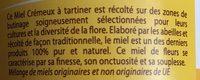 Miel De Feurs Onctueux Et Doux Ingredients