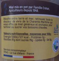 Miel De Charente-Maritime Ingredients