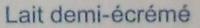Lait Demi-crm Strilis UHT Ingredients