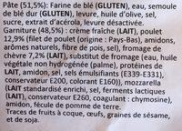Fozza Poulet - Fromage De Chevre Ingredients