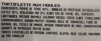 Tartiflette Aux Moules Ingredients