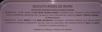 Biscuits Roses De Reims Ingredients