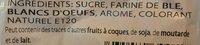 Croquignoles Nature Ingredients