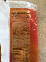 Samoura Burger Ingredients